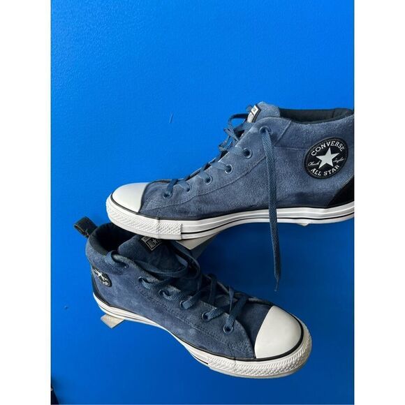 Converse Chuck Taylor All Star Street Mid Unisex Shoes Mason Blue-White 161468c - Picture 4 of 7